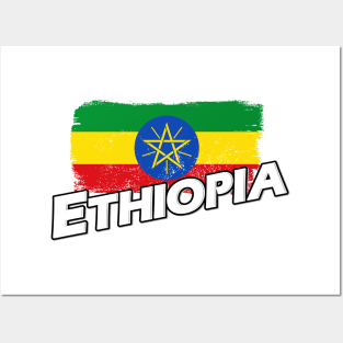 Ethiopia flag Posters and Art